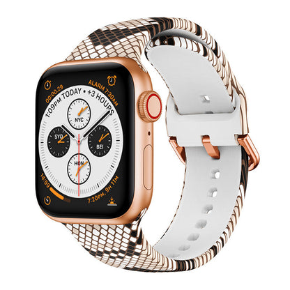 Applicable Apple Printed Silicone Strap