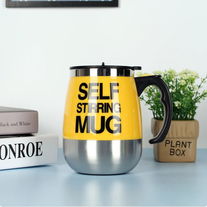 &quot;Electric Self Stirring Mug – Stainless Steel Automatic Coffee Mixer&quot;