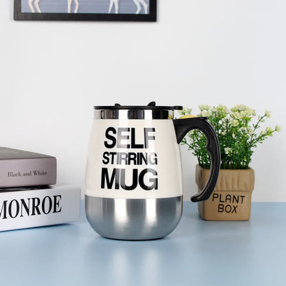 &quot;Electric Self Stirring Mug – Stainless Steel Automatic Coffee Mixer&quot;