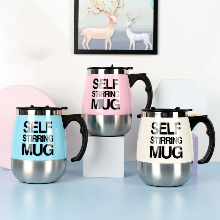 &quot;Electric Self Stirring Mug – Stainless Steel Automatic Coffee Mixer&quot;