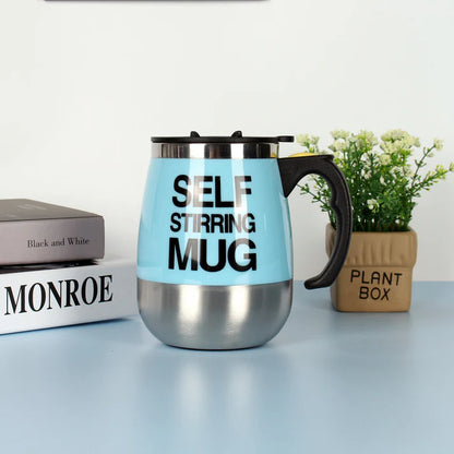 &quot;Electric Self Stirring Mug – Stainless Steel Automatic Coffee Mixer&quot;