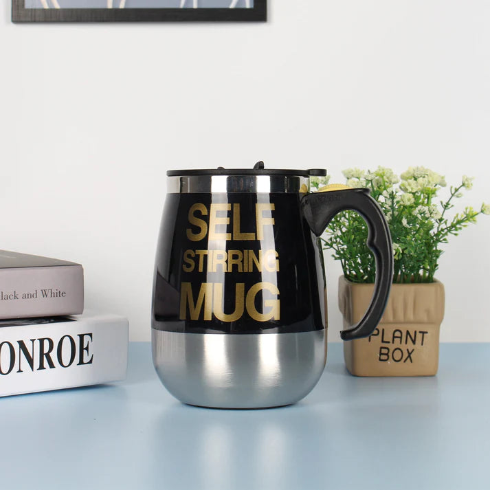 &quot;Electric Self Stirring Mug – Stainless Steel Automatic Coffee Mixer&quot;