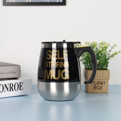 &quot;Electric Self Stirring Mug – Stainless Steel Automatic Coffee Mixer&quot;